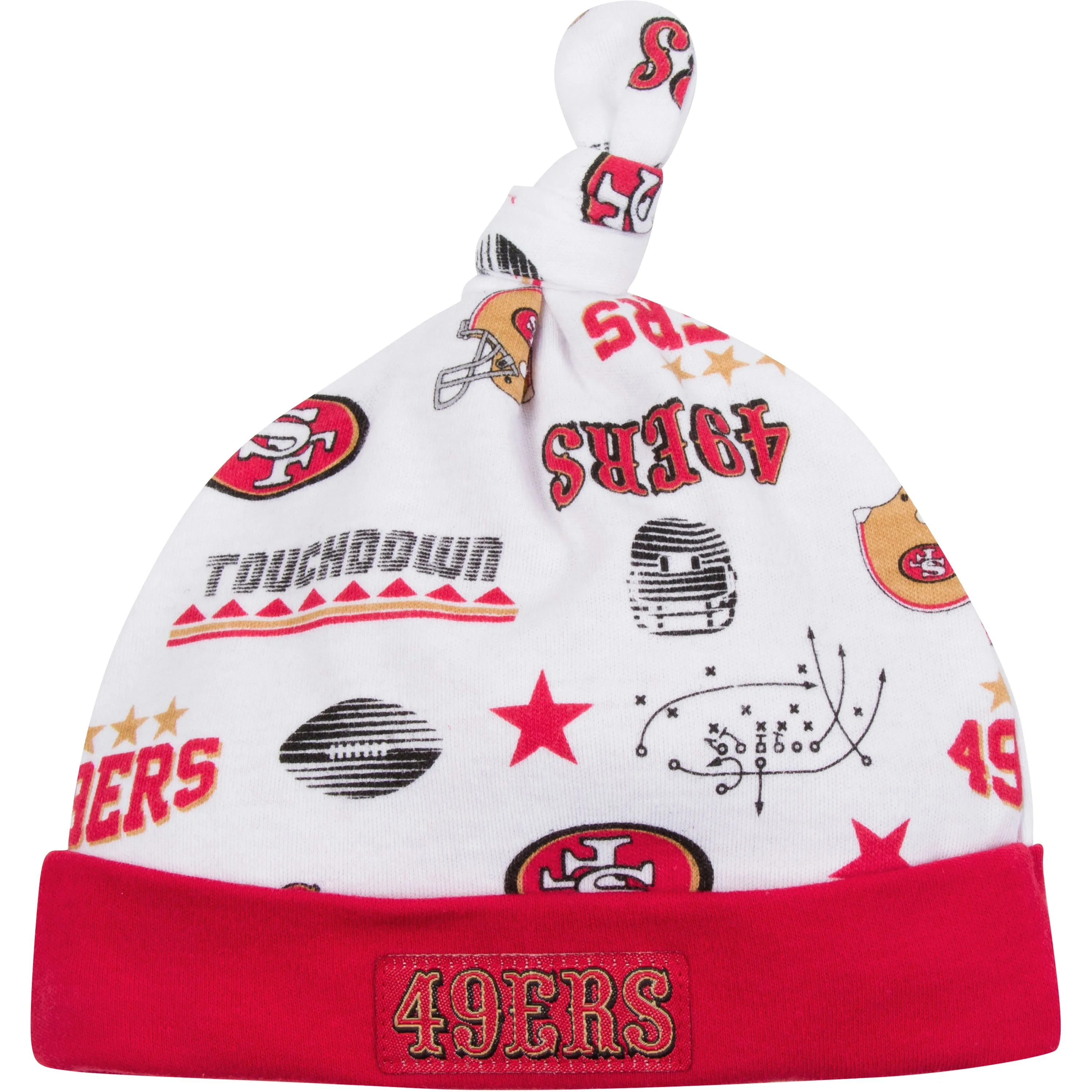 49ers 3 Piece Bodysuit, Sleeper and Cap Set