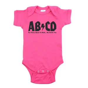 AB/CD Rock & Roll 100% Cotton Short Sleeve Unisex Baby Bodysuit One Piece
