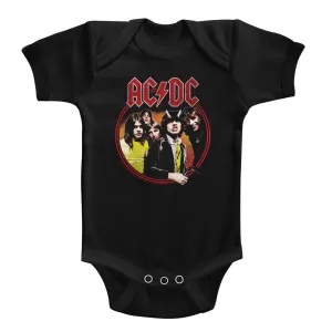 AC/DC Highway To Hell Circle Baby Bodysuit