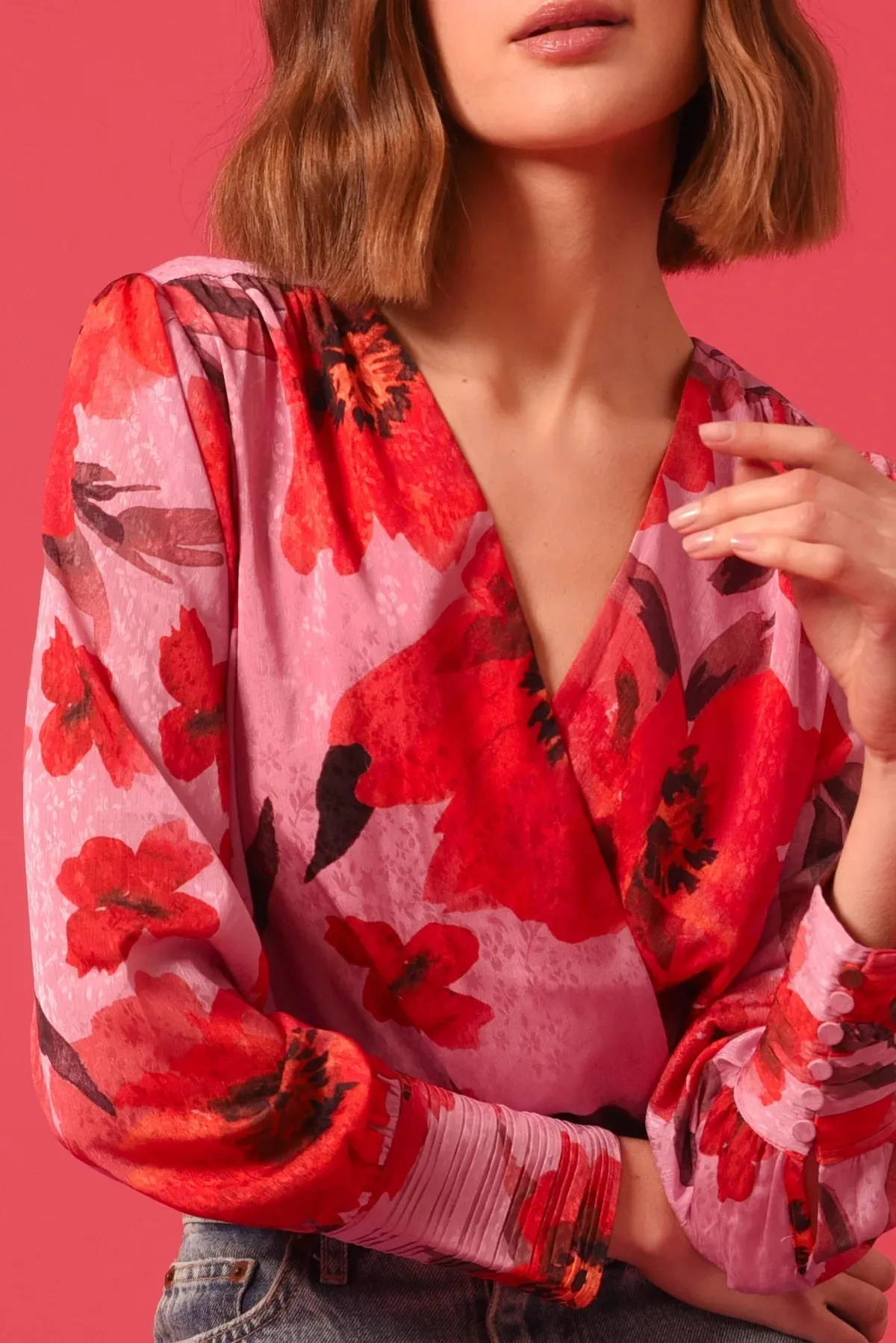 Adelyn Rae Sandi Printed Bodysuit