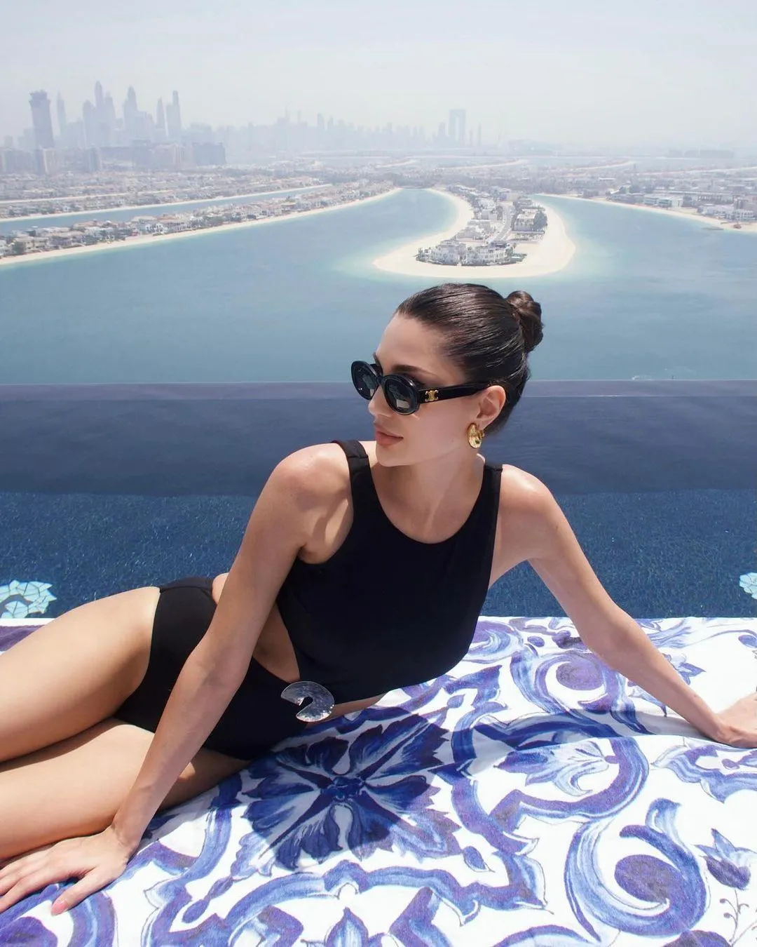 ALICE ABDEL AZIZ - HONORA BLACK SWIMSUIT