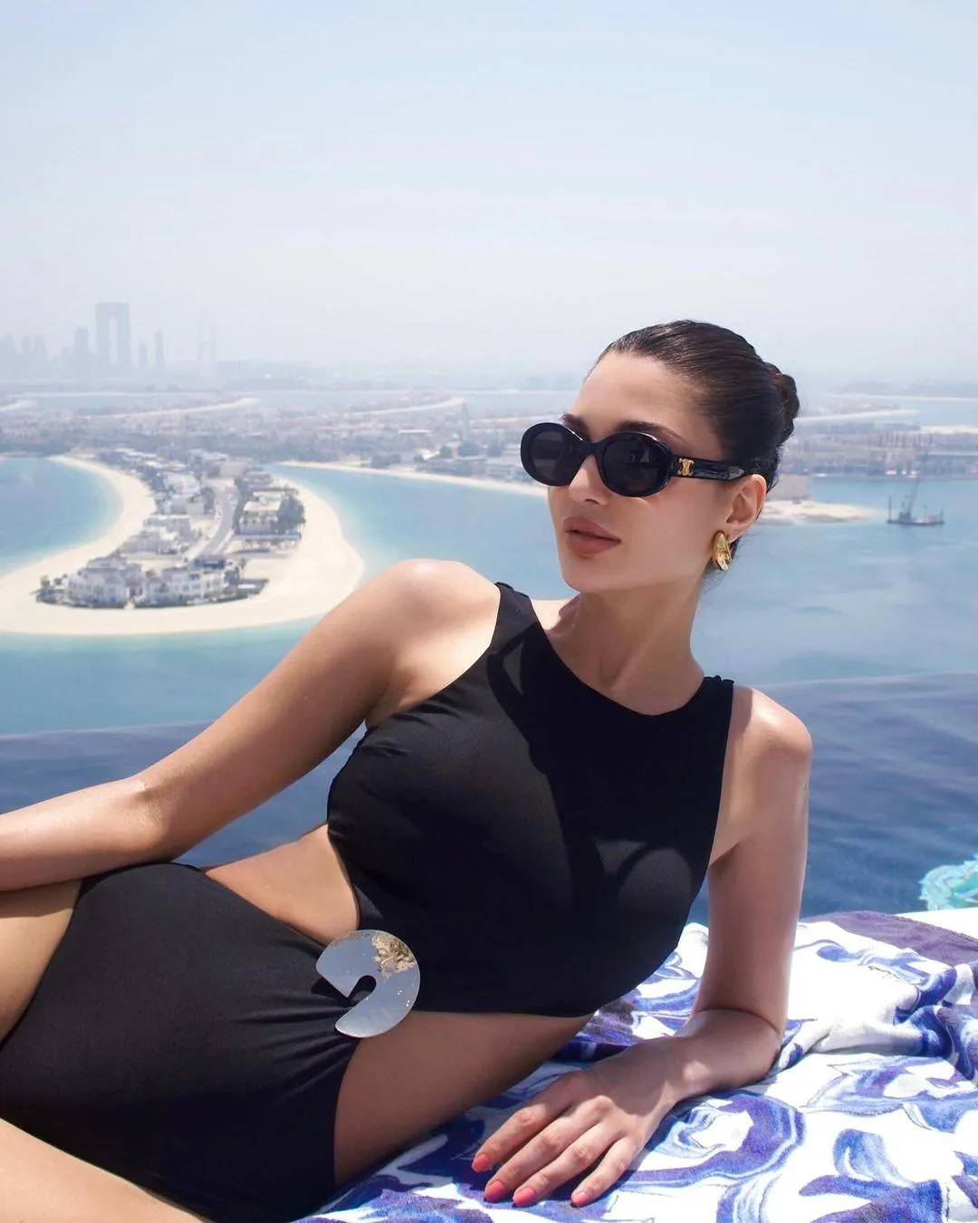 ALICE ABDEL AZIZ - HONORA BLACK SWIMSUIT