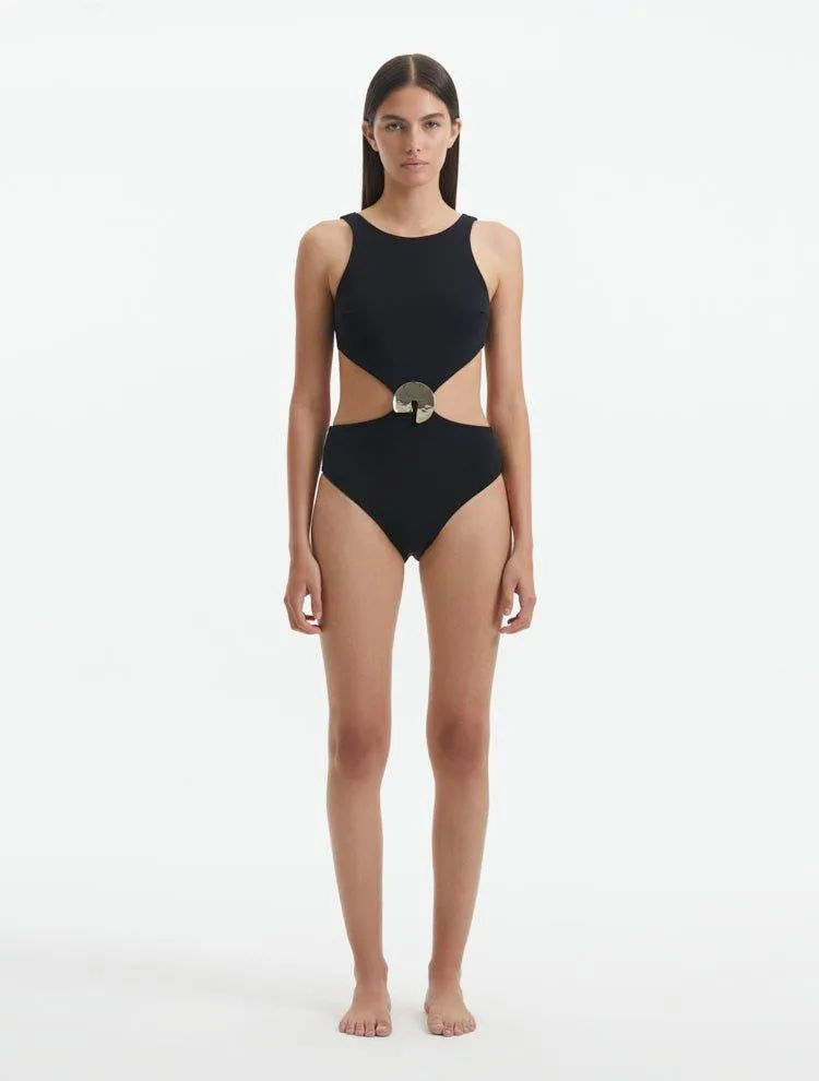 ALICE ABDEL AZIZ - HONORA BLACK SWIMSUIT