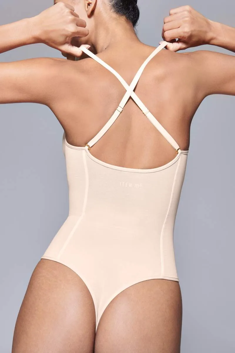 All Mesh Shape Thong Bodysuit