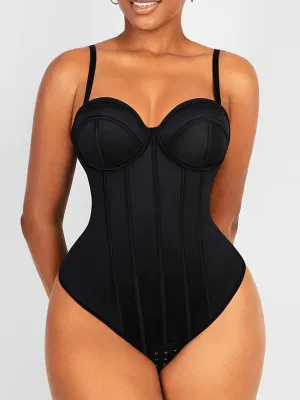 Amandine – Built-in bra – Retro-style seamless bodysuit