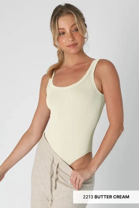 Amazing Ribbed Scoop Bodysuit
