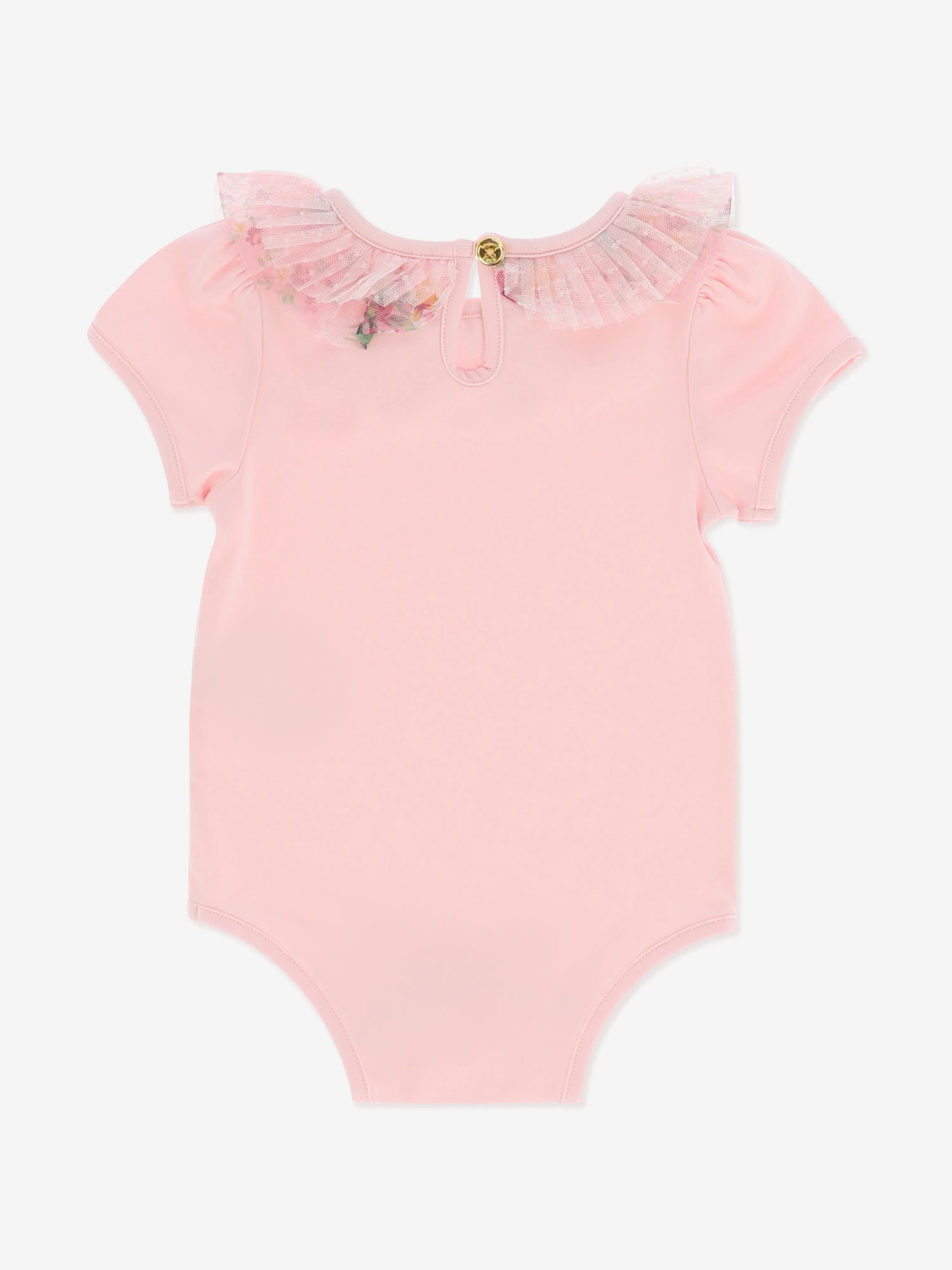 Angels Face Baby Girls Alexis Floral Bodysuit in Pink