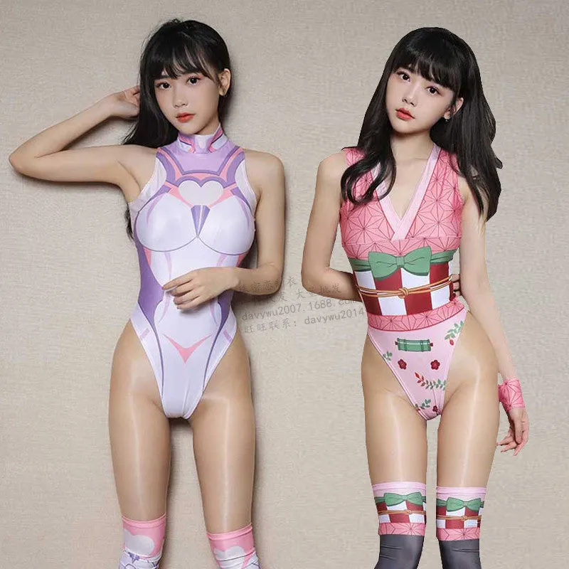 Anime-Inspired Bodysuit Cosplay Set