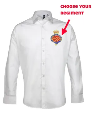 ARMED FORCES ARMY NAVY RAF Embroidered Long Sleeve Oxford Shirt