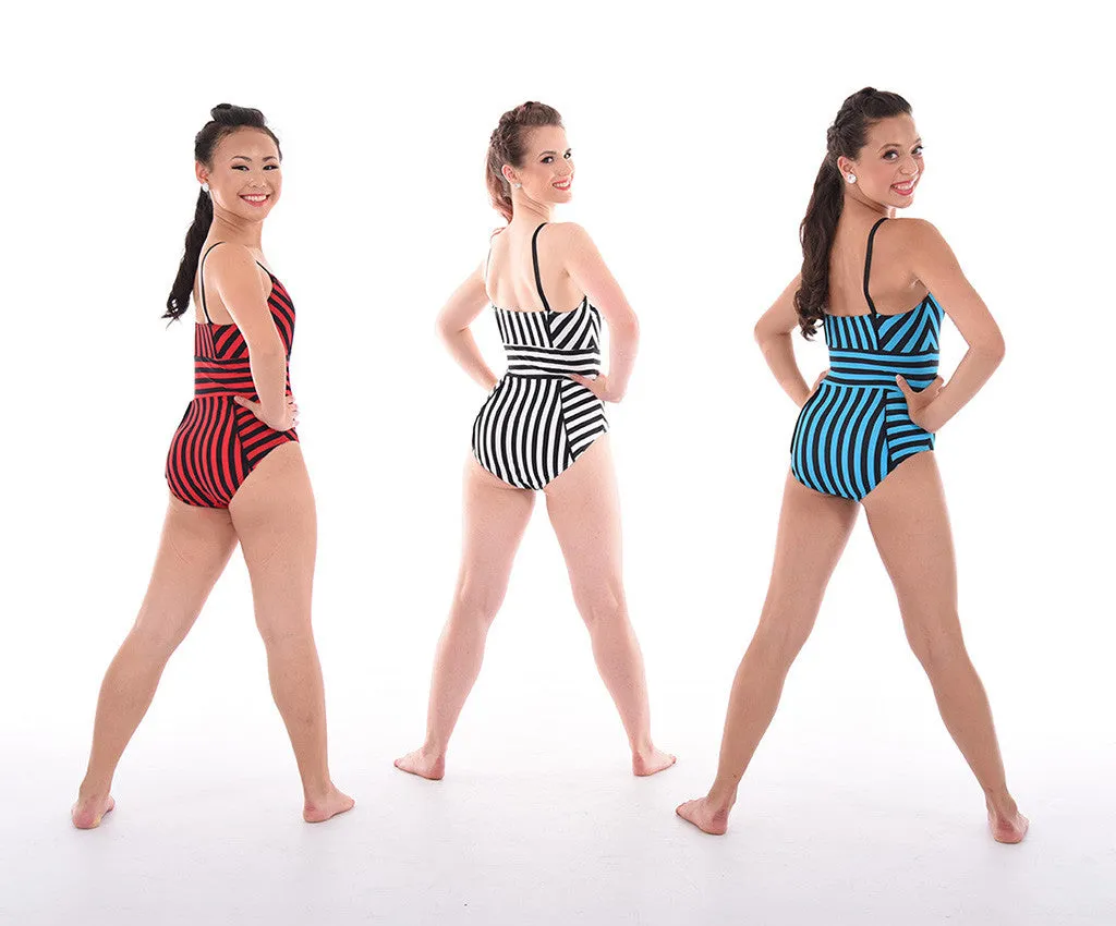 Attitude Leotard - Striped