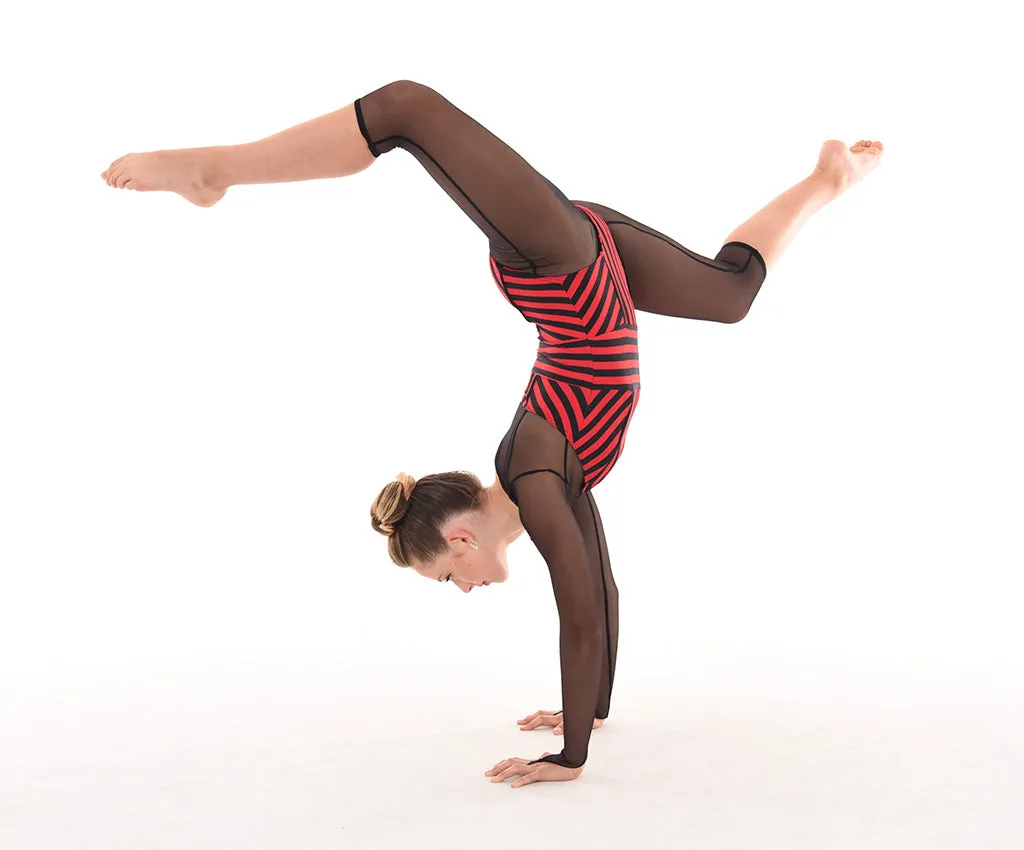 Attitude Leotard - Striped