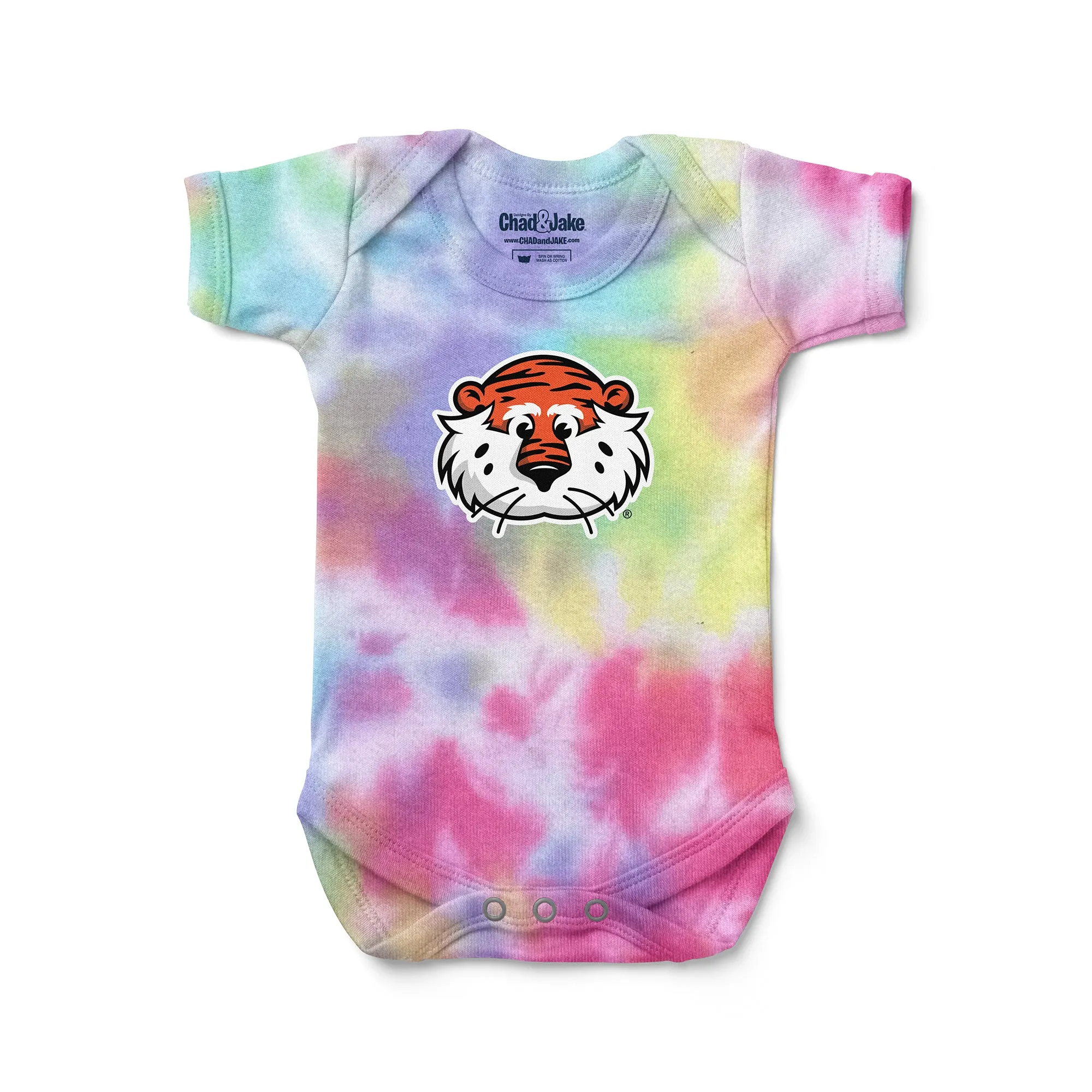 Auburn Tigers Aubie Tie Dye Bodysuit