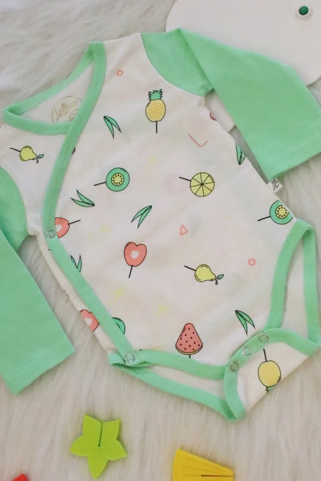 Autumn Berry-Kimono-Baby-Romper