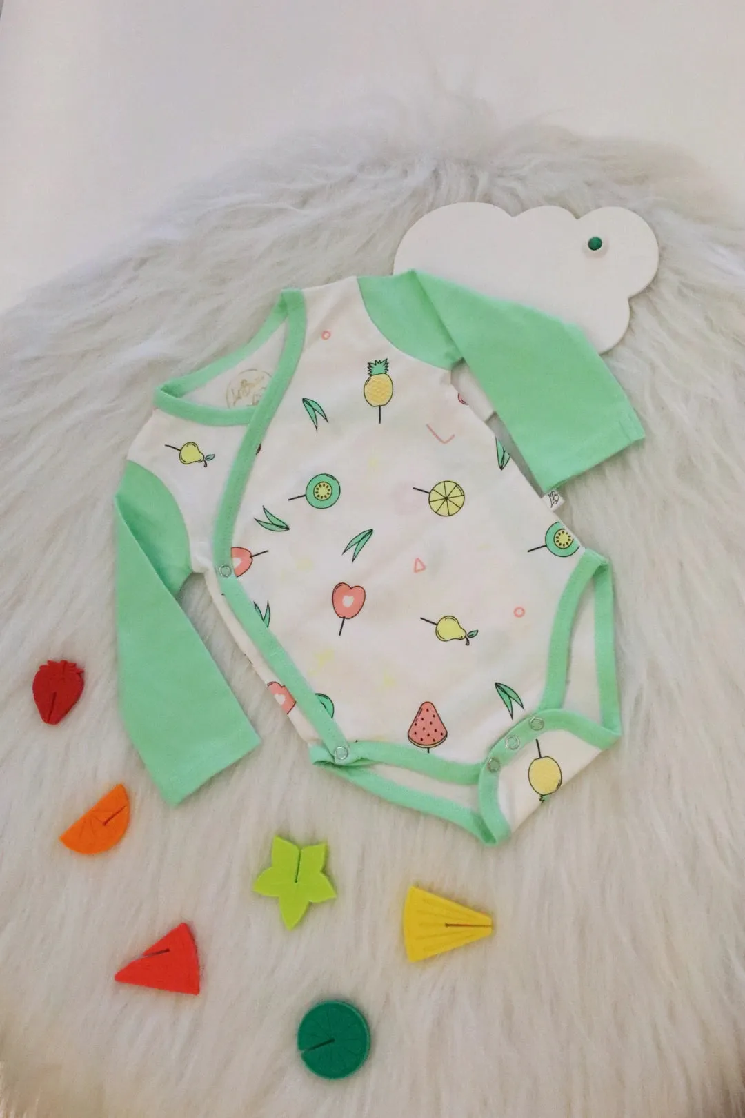 Autumn Berry-Kimono-Baby-Romper