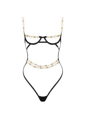 Azalea Open Wired Body (Black/Gold)