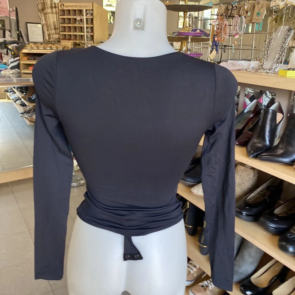Babaton deep vneck bodysuit XS