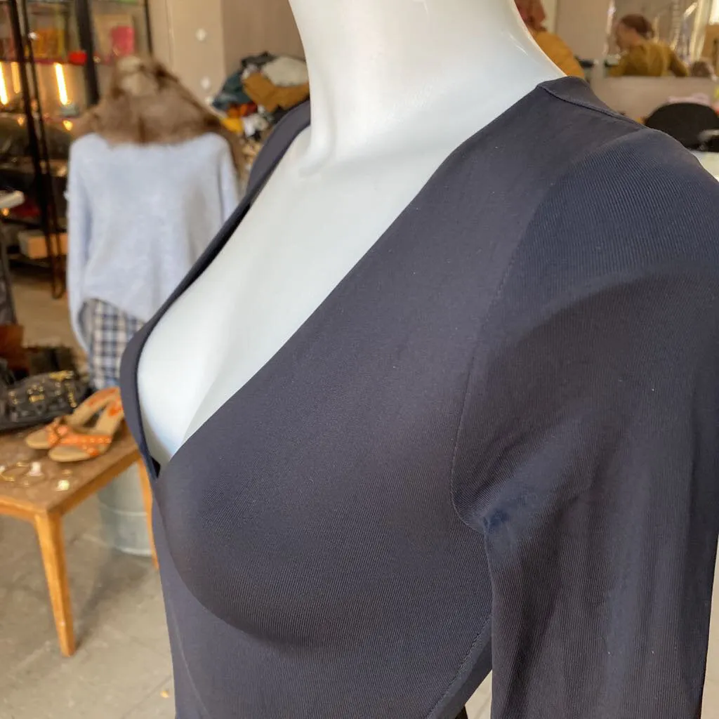 Babaton deep vneck bodysuit XS