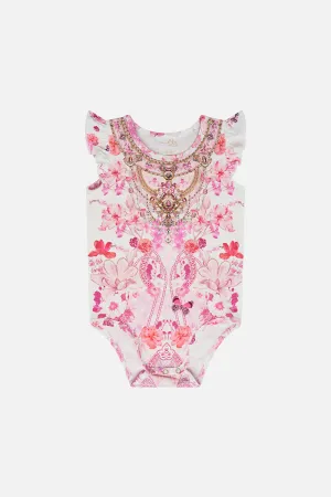 BABIES FRILL BODYSUIT BOTANICAL NOVELLA