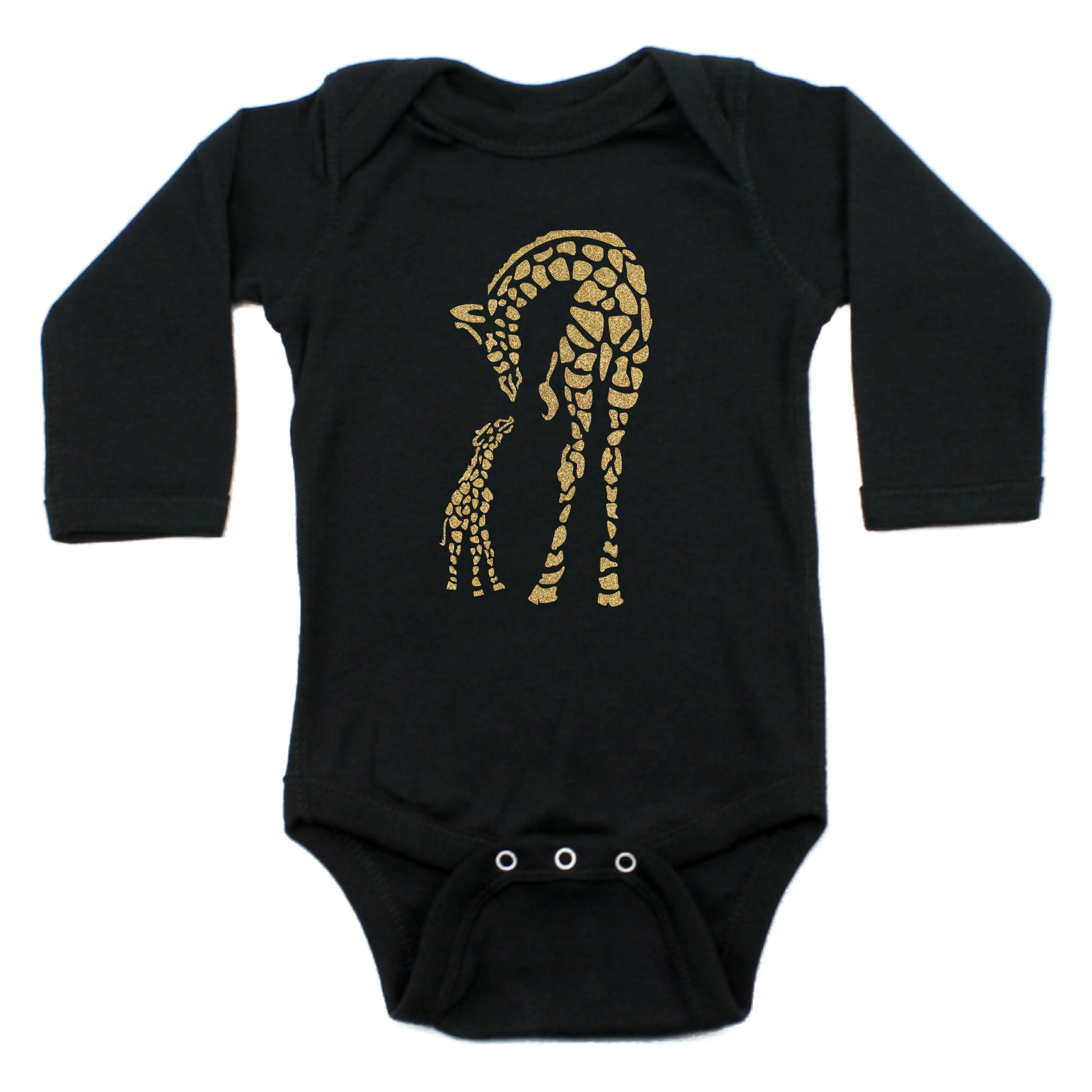 Baby Giraffe and Mommy Long Sleeve Bodysuit