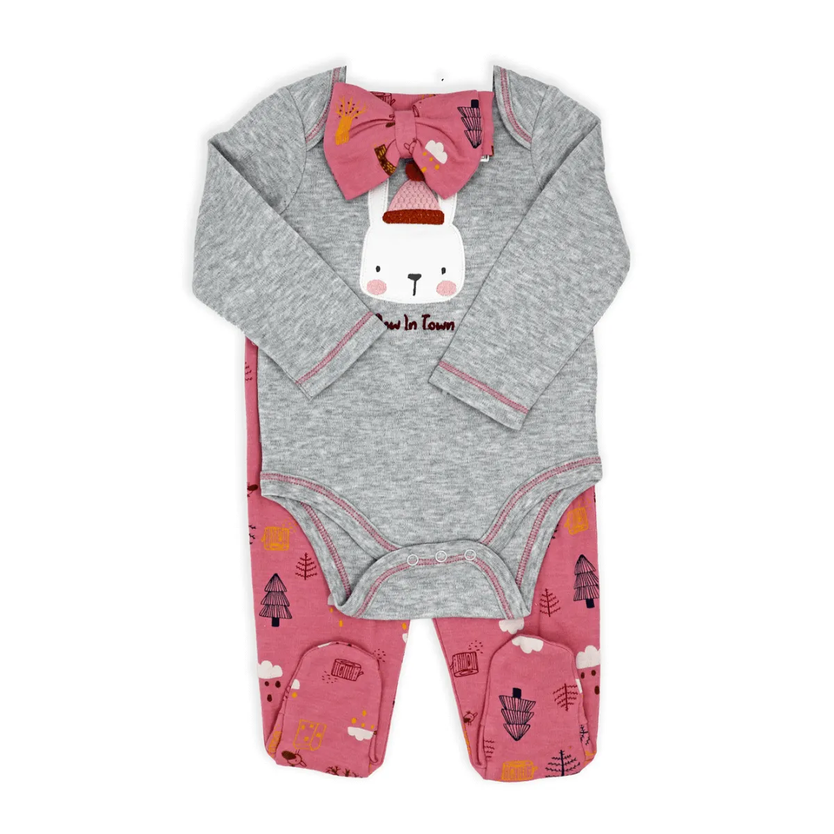 Baby Girl's Jogger Set - New in Town