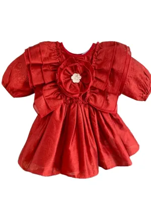 Baby Girls Ruby Maelie Ruffle Skirted Bodysuit 0-24M