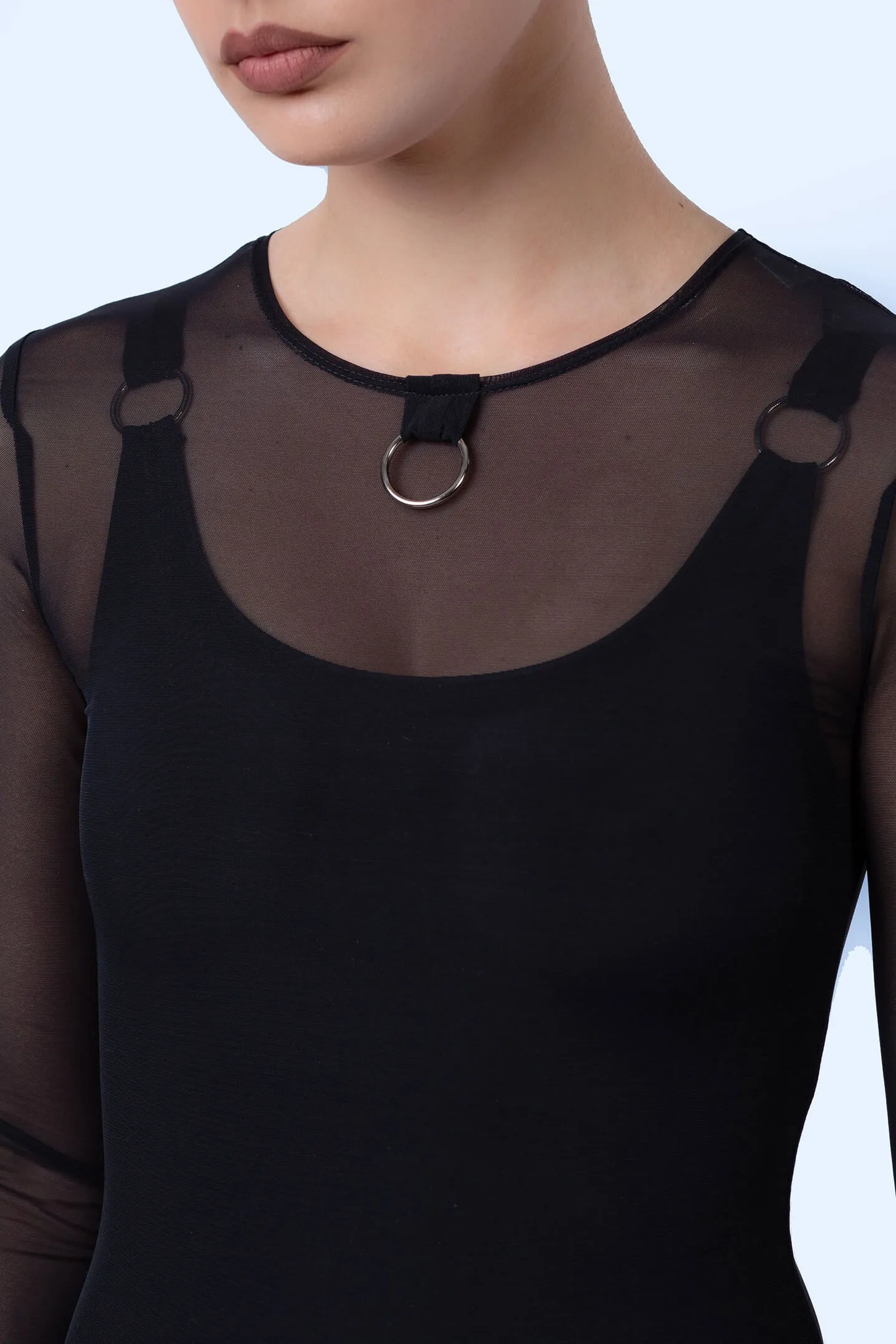Bad Reputation O-Ring Long Sleeve Dress