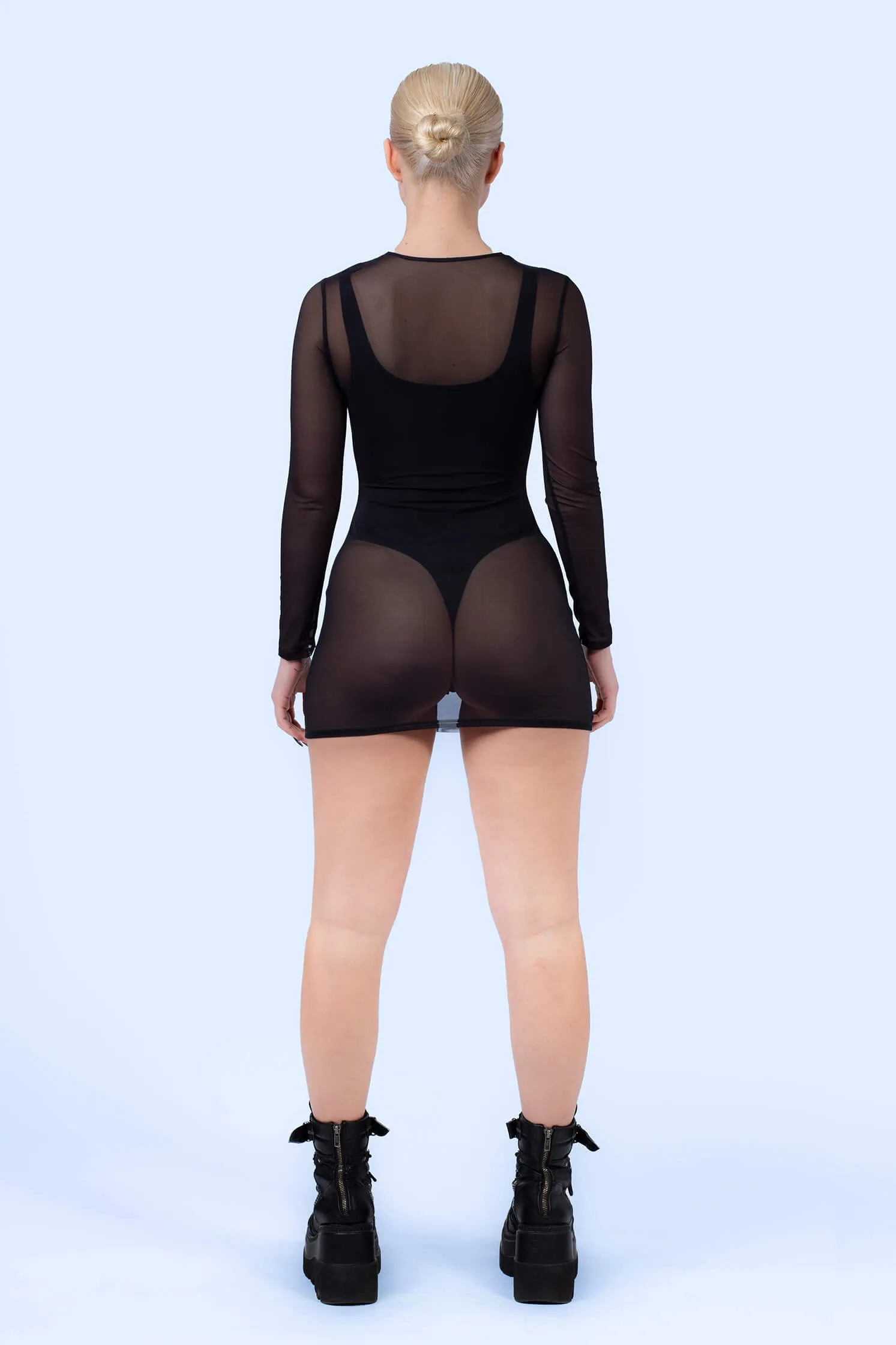 Bad Reputation O-Ring Long Sleeve Dress
