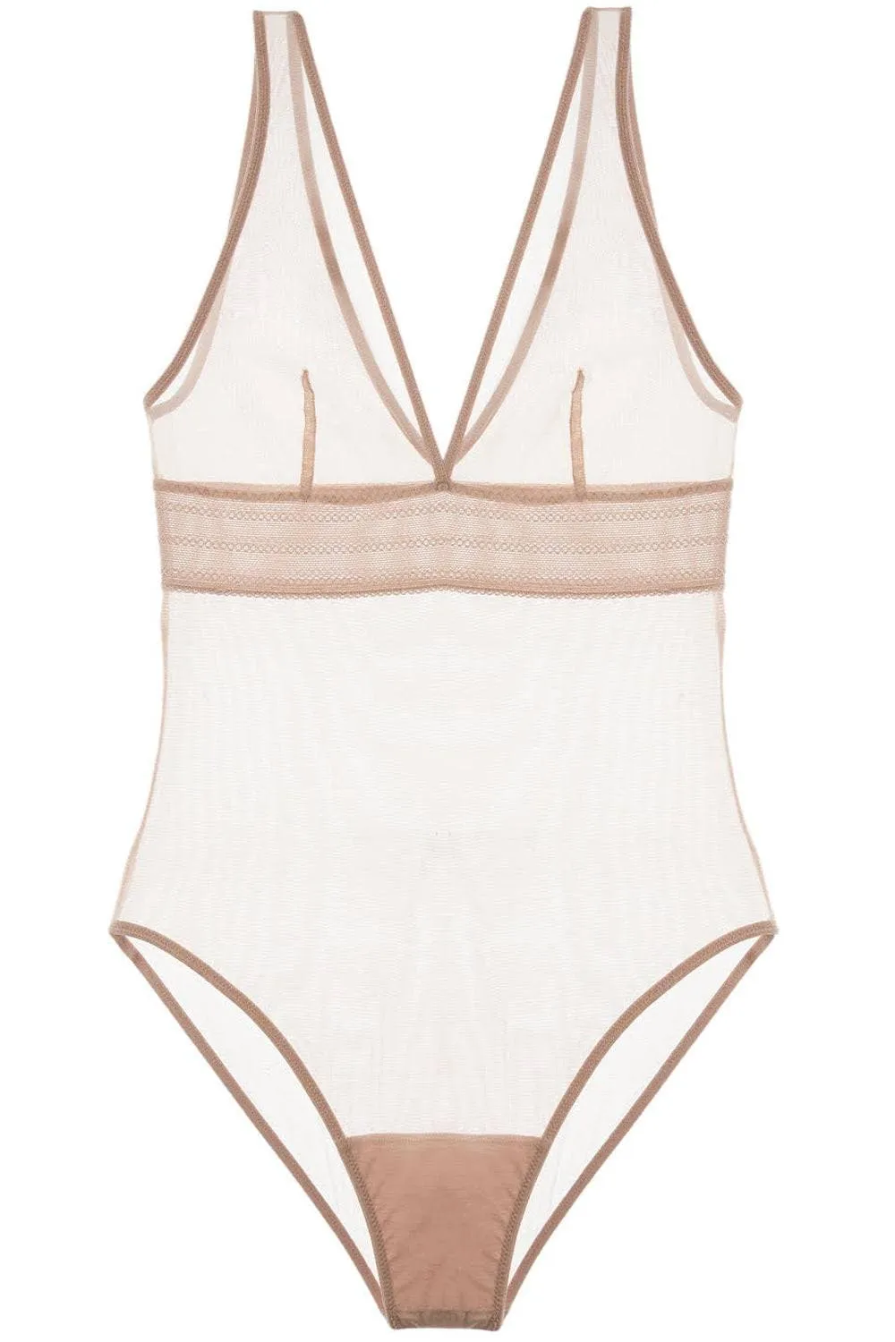 Bare Soft Cup Bodysuit in Powder, Size XS (UK 6)