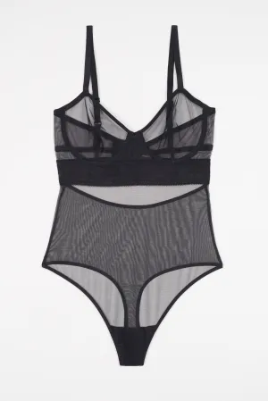 Bare Underwire Bodysuit | Black