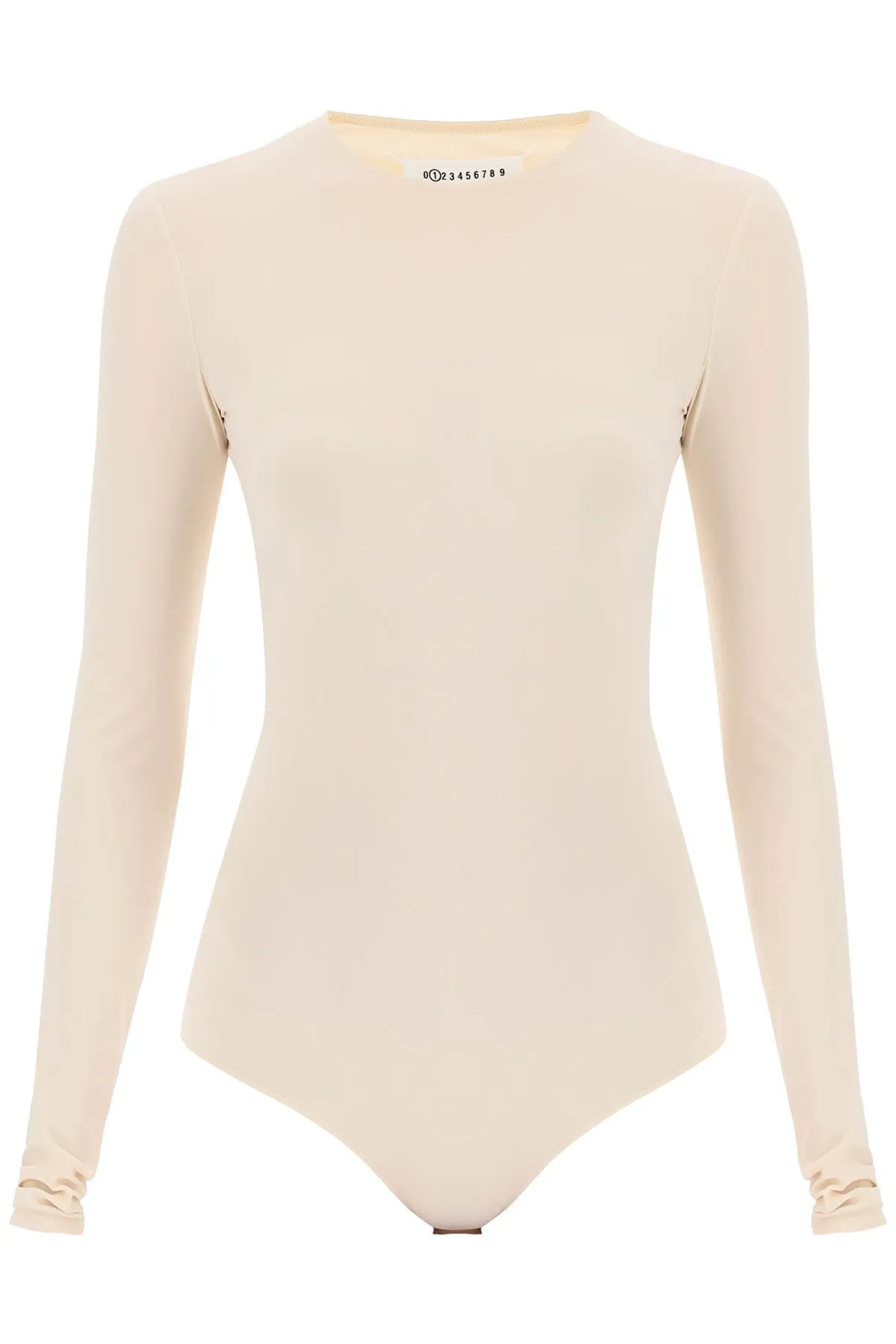 Beige Maison Margiela Second Skin Long Sleeve Bodysuit