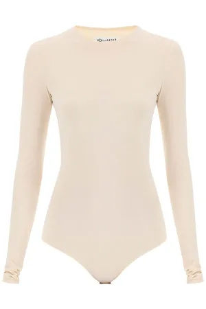 Beige Maison Margiela Second Skin Long Sleeve Bodysuit
