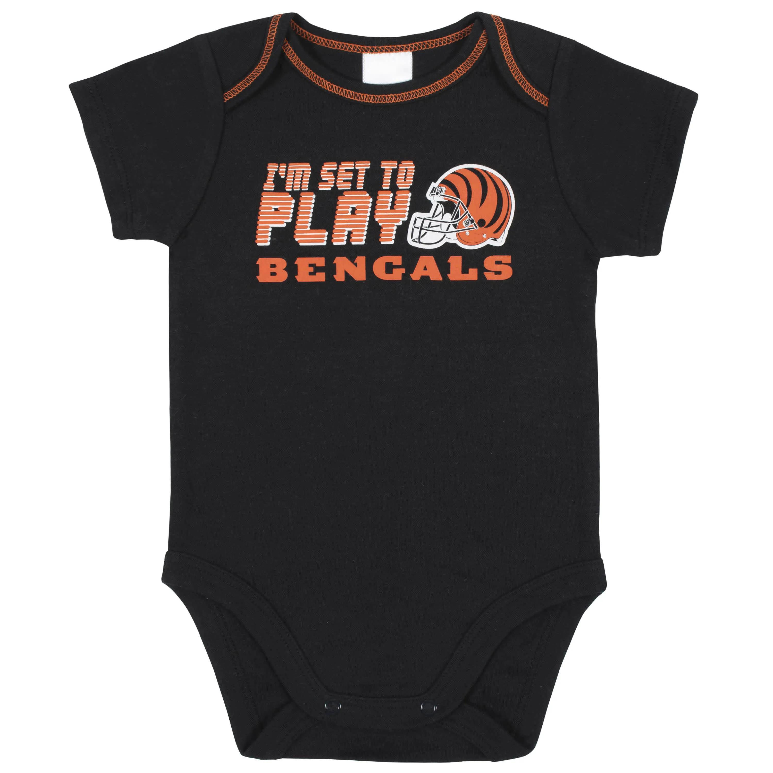 Bengals Baby Boys 3-Piece Bodysuit, Sleep 'N Play, and Cap Set