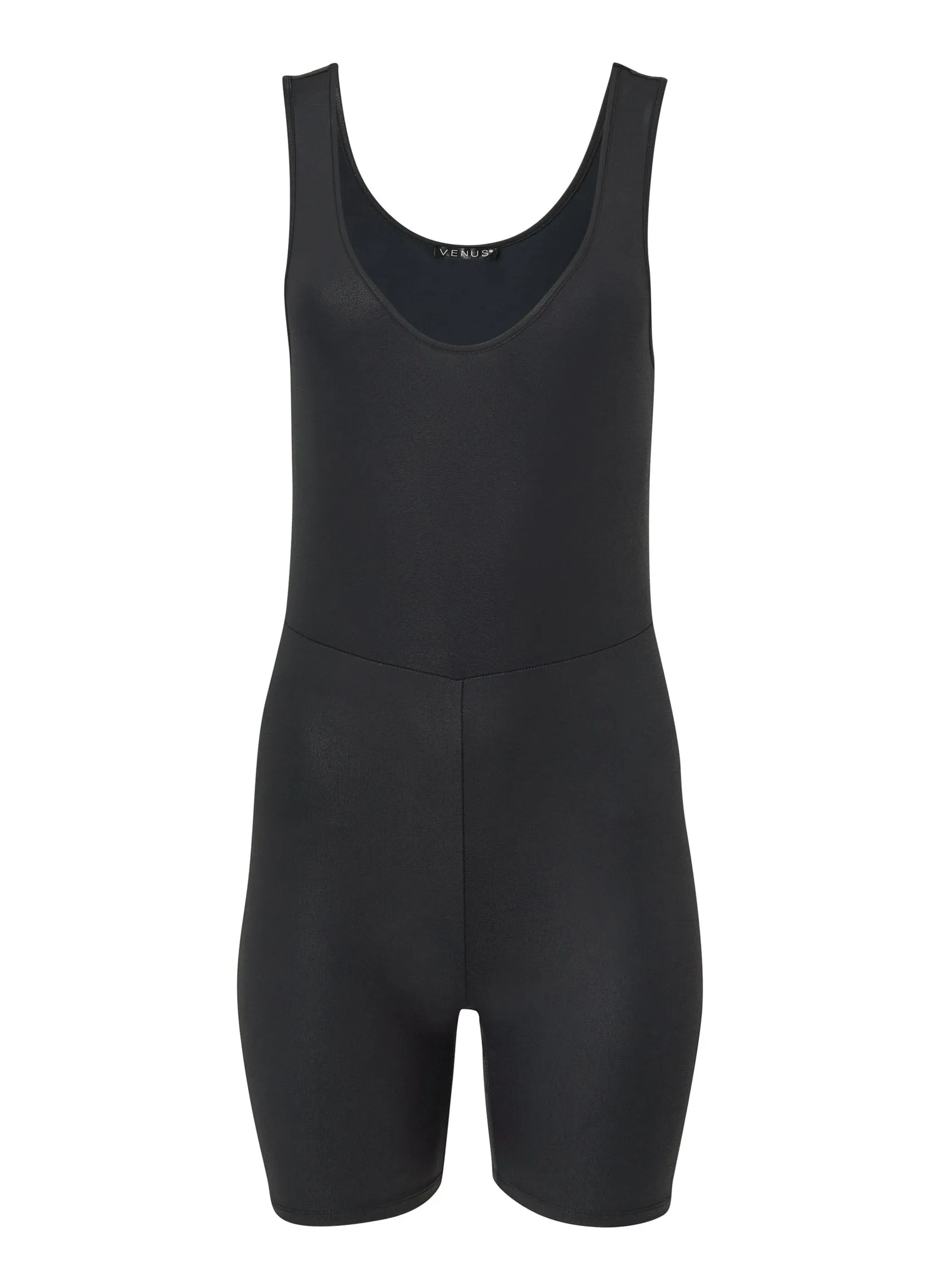 Bike Shorts Bodysuit - Black