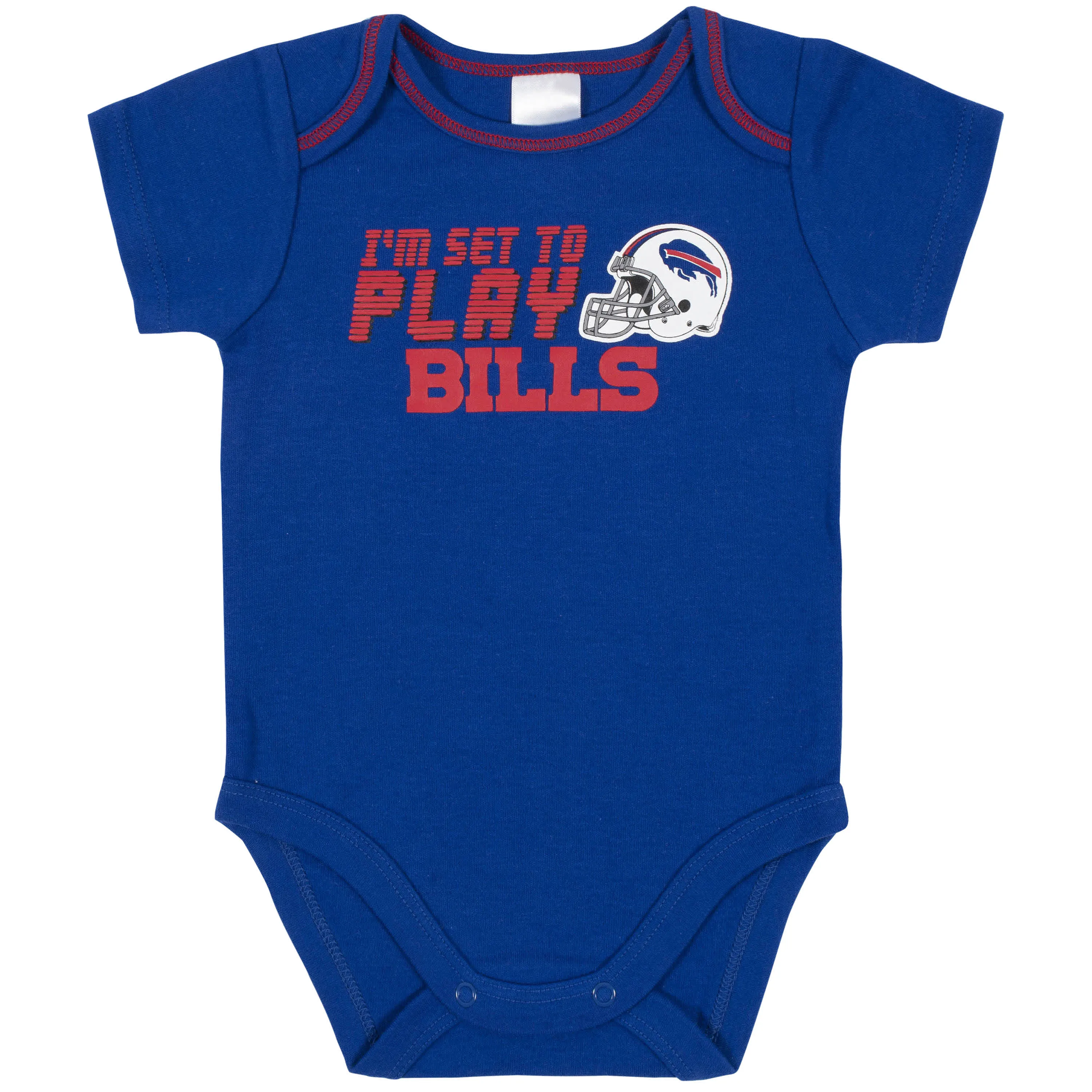 Bills Baby Boys 3-Piece Bodysuit, Sleep 'N Play, and Cap Set