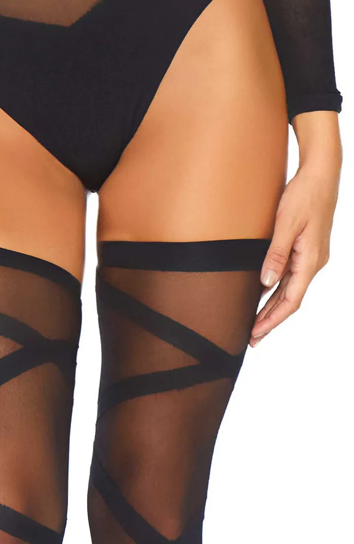 Black bodysuit & thigh highs - Shape Me