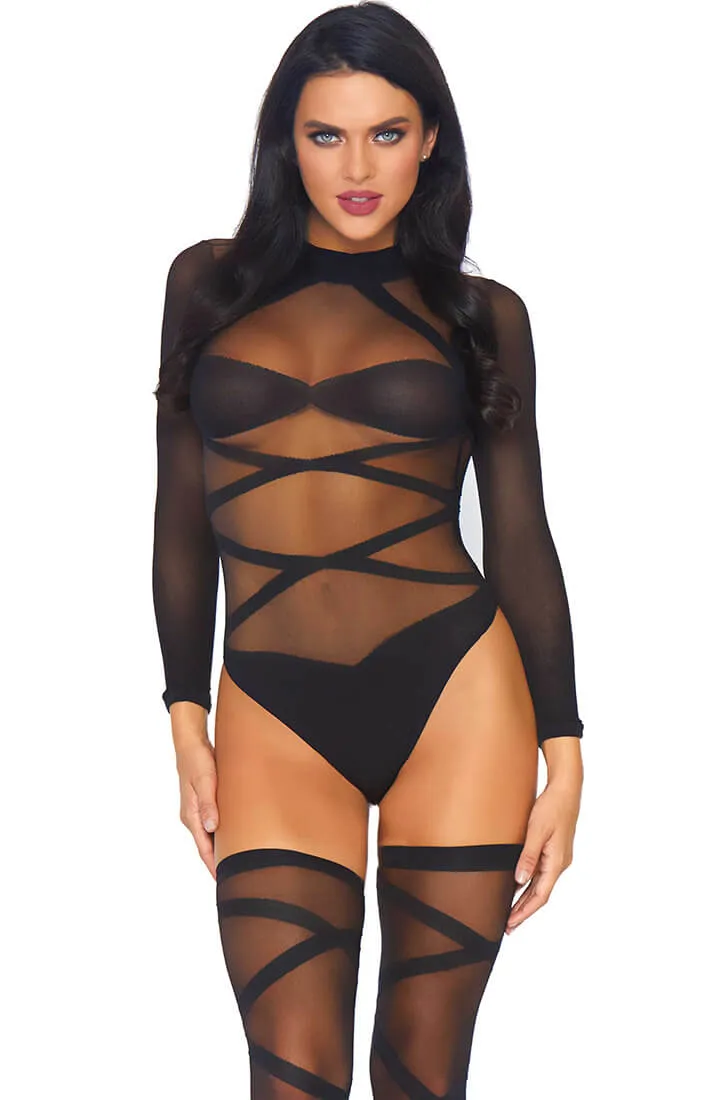 Black bodysuit & thigh highs - Shape Me