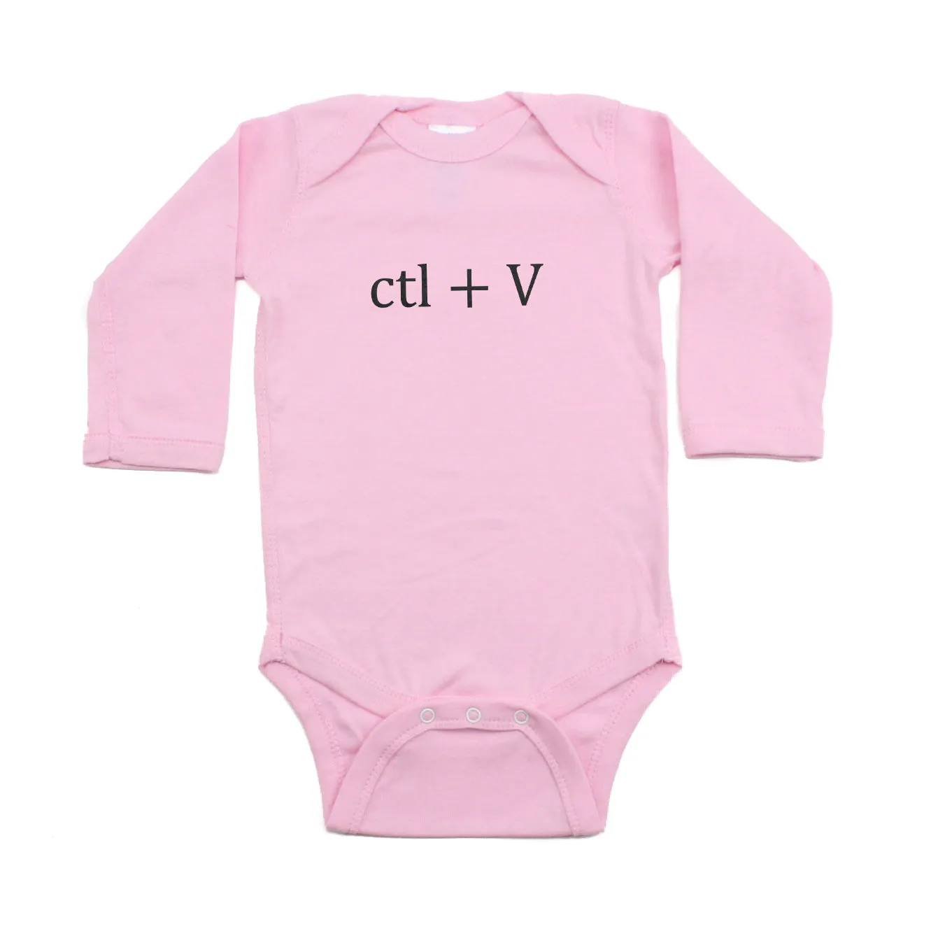 Black Copy (Ctl   C) / Paste (Ctl   V) Twin Set Long Sleeve Baby Infant Bodysuits