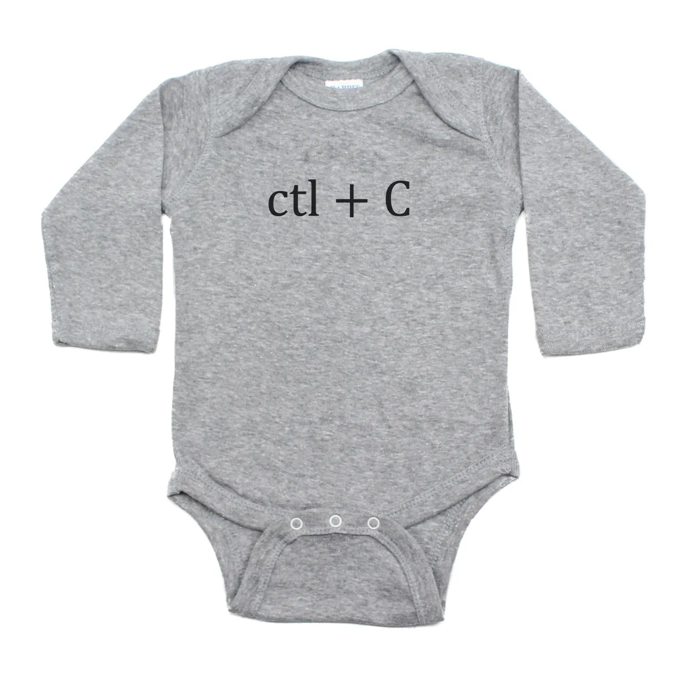 Black Copy (Ctl   C) / Paste (Ctl   V) Twin Set Long Sleeve Baby Infant Bodysuits