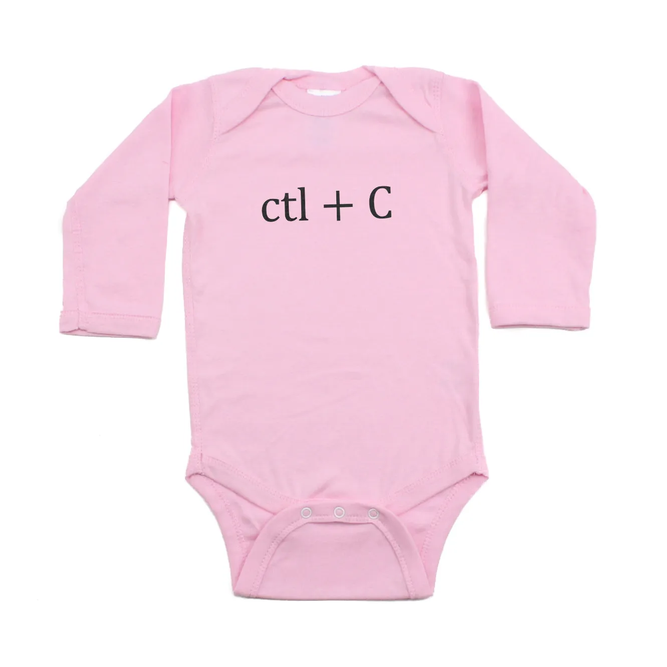Black Copy (Ctl   C) / Paste (Ctl   V) Twin Set Long Sleeve Baby Infant Bodysuits
