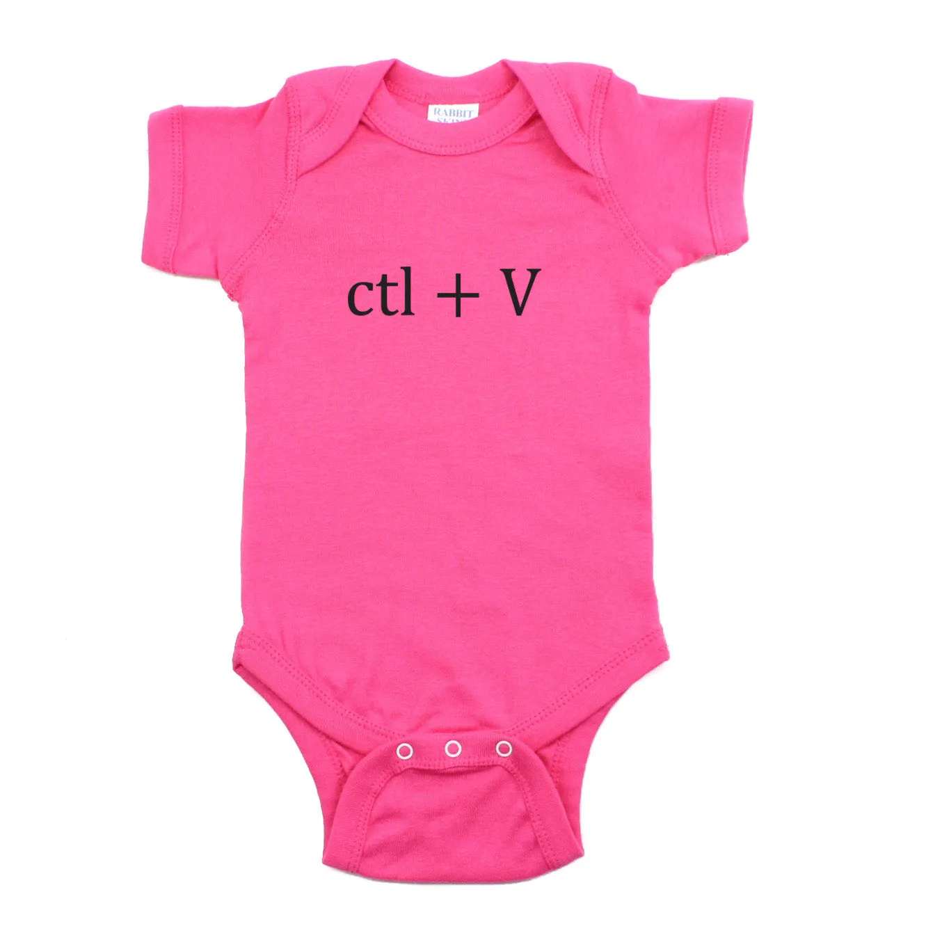 Black Copy (Ctl   C) / Paste (Ctl   V) Twin Set Short Sleeve Baby Infant Bodysuits