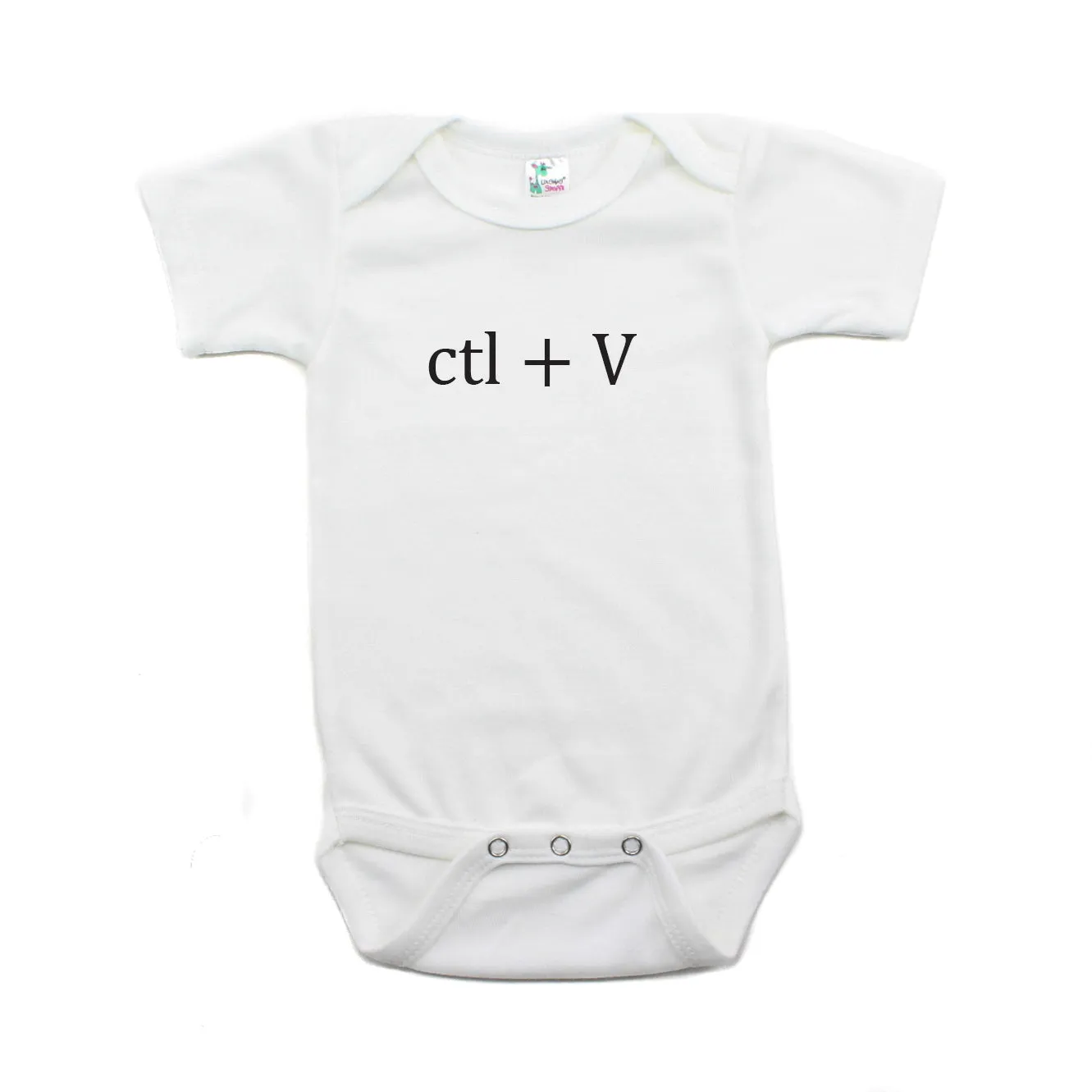 Black Copy (Ctl   C) / Paste (Ctl   V) Twin Set Short Sleeve Baby Infant Bodysuits