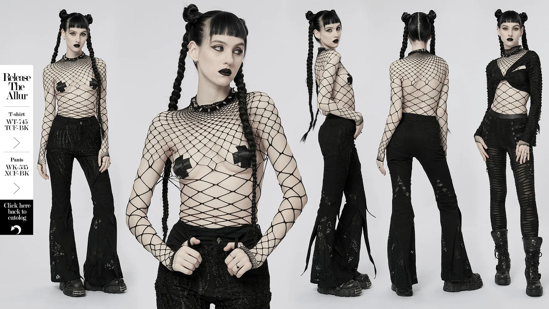 Black Diamond Mesh Bodysuit - Edgy and Stylish