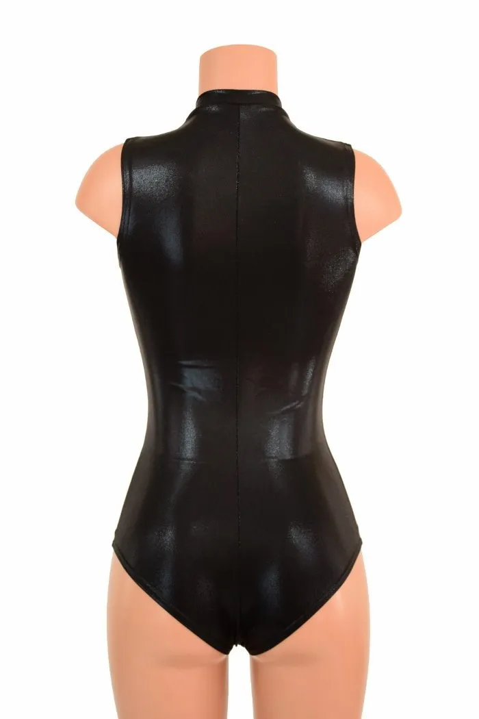 Black Mystique V Neck Romper