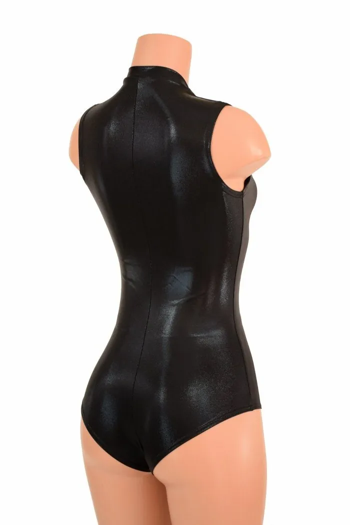 Black Mystique V Neck Romper