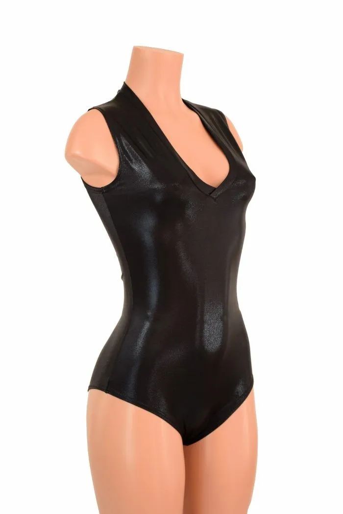 Black Mystique V Neck Romper