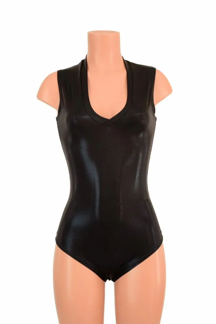 Black Mystique V Neck Romper
