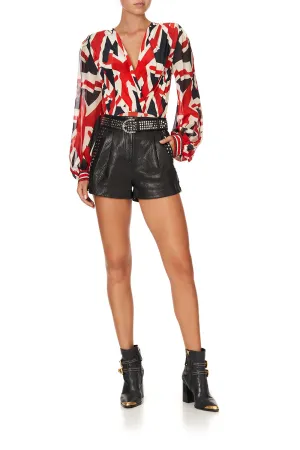 BLOUSON SLEEVE BODY SUIT JACK BE NIMBLE