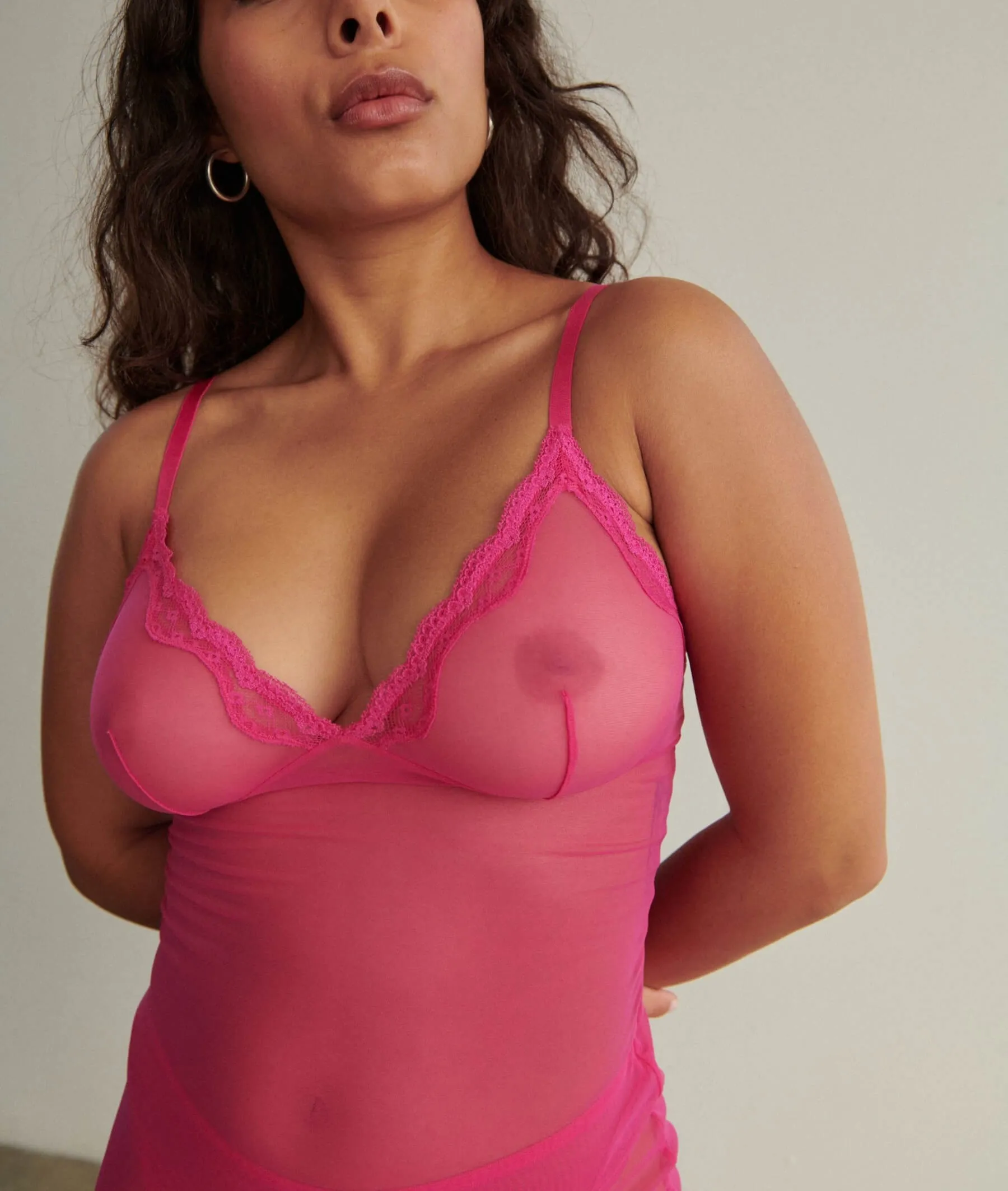 Blush Lotus Slip Hot Pink