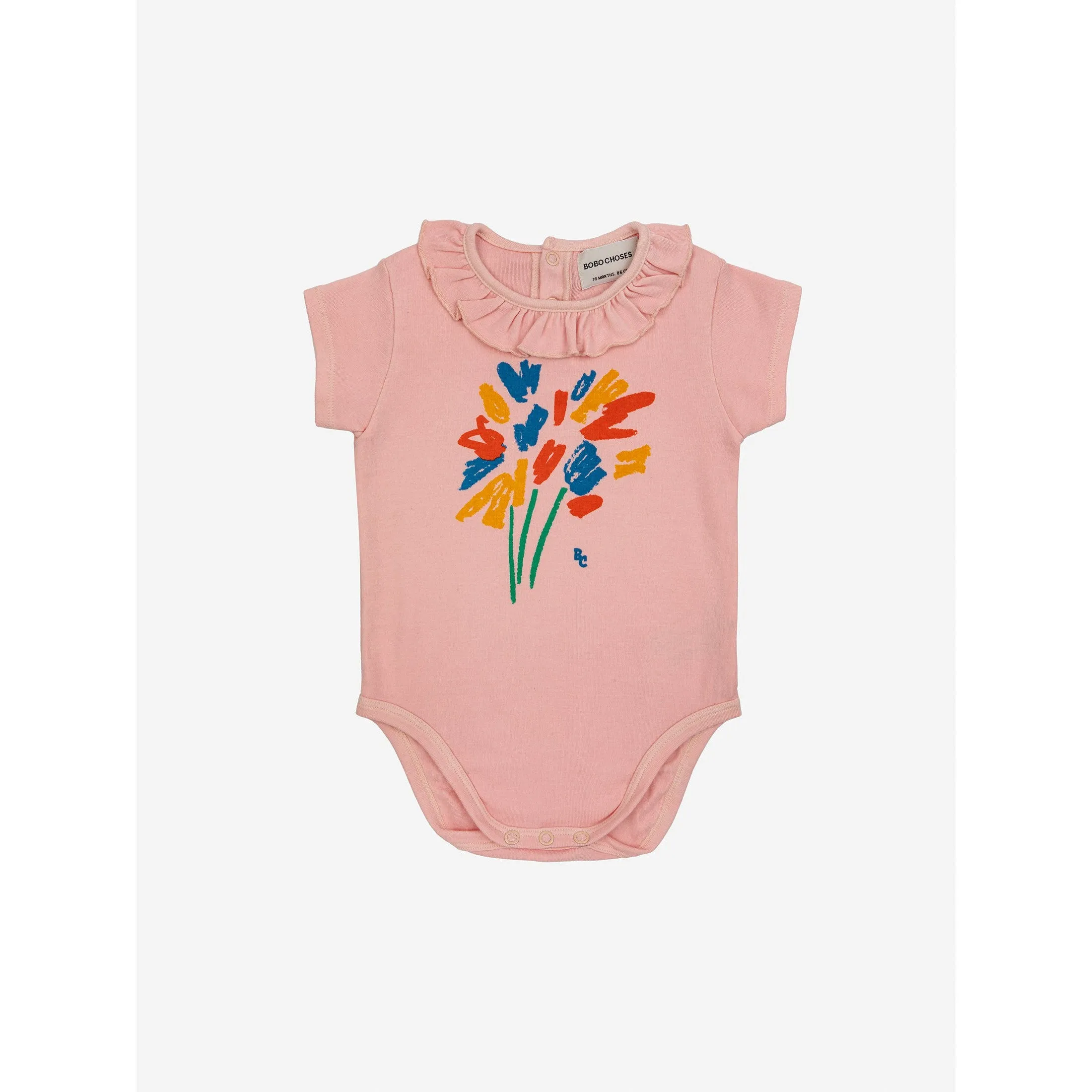 Bobo Choses - Fireworks ruffle collar bodysuit - baby