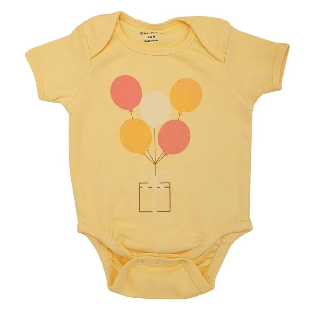 Bodysuit 2Pc Pack - Boys - White/Yellow
